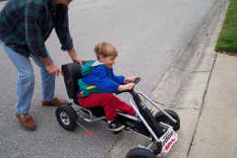 I'm not sure he'd pass his driver's test just yet