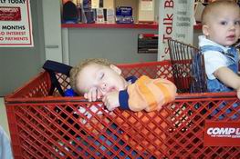 Nathan shopped til he dropped!