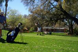 Mike at the tee