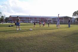 He was testing the agility of the coach who was catching!  ;-)