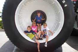 This is our neighbor's neice and nephew from Germany when they visited way back when