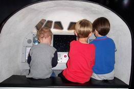 Nathan, Alex and Patch going off into space