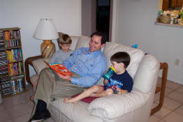 He had them giggling their heads off with his rendition of Green Eggs and Ham
