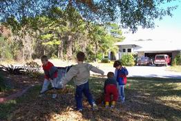 Remember when a pile of leaves was the best fun!