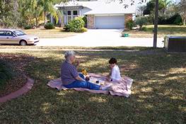 It was a perfect day for a nice quiet picnic