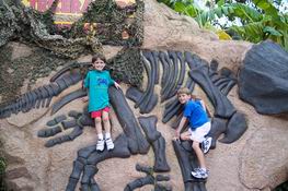 Just hangin' out with a triceratops