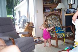 And look at the other huge doggie!  Ha ha!