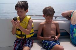 The scallops would suddenly snap shut and make the kids jump out of their skin!