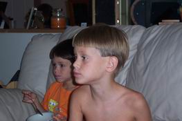 Staring at the boob tube