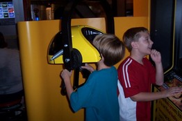 Alex LOVED the jet simulator