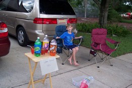 Manning his post