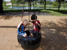 Patch and Carter spinning!