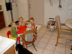Clara, Carter, Alex, Nathan (clockwise from top) and Baby Andrew