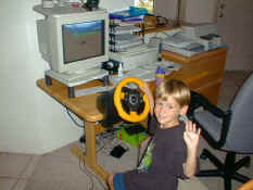 Alex playing Monster Truck Madness