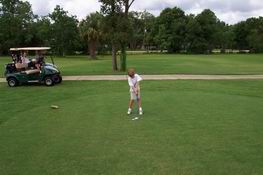 Alex finally got to golf with his uncles