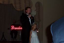 Jay and Heather doing the toast