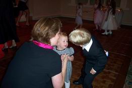 Preston was so sweet coming to cheer up his little sister
