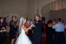 The bride and groom