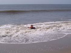Alex riding the wave!
