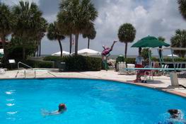 Alex doing a flip