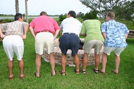 Mark and his brothers showing their best side