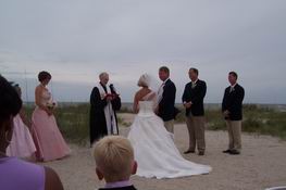 Saying their vows