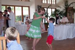 He dragged me out dancing again!
