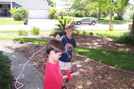 Silly String fight!