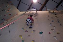 Patrick top roping the big wall