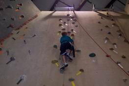 Alex rapidly conquered his first wall