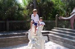 Climbing stegosaurus bones
