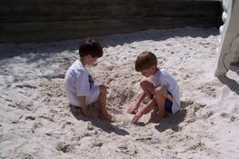 Unearthing dinosaur bones