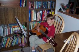 Alex got comfortable while practicing