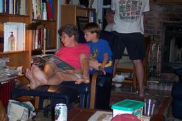 Notice Alex's arm around Nana's shoulder.  Awwwwww.