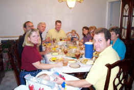 The whole crew - what a feast!
