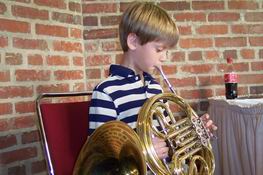 Alex actually played the french horn pretty well
