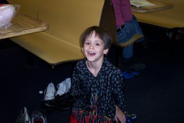 Patch joking around on the floor (of course!)