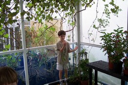 Enjoying a private moment with a butterfly