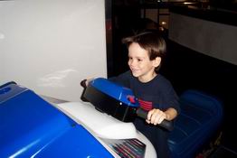 The snowmobile game actually vibrates and blows wind in your face