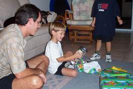 He FINALLY got the Bionicle he's been asking for!