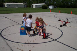 Patch was filling up the school bus with gas