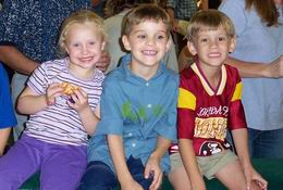 Kori, Jacob and Alex taking a break