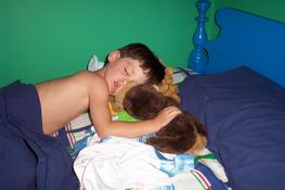 Even in his sleep he's entertaining!  LOL