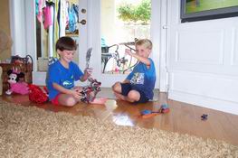 Patrick introduced Preston to Bionicles