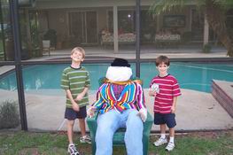 The boys and their musician
