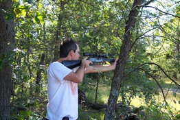 Mark taking aim