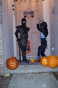 Ninjas in black