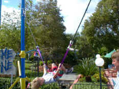 Doing a back flip