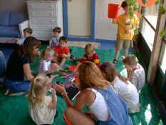 Getting ready to decorate bags