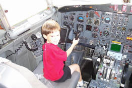 The pilot assured us there was nothing they could hurt, but I was still nervous!
